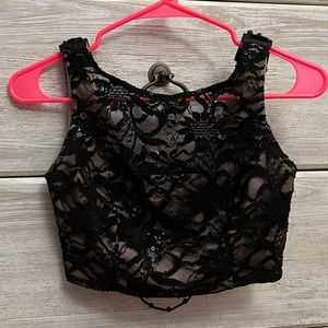 Two piece black wedding/prom dress